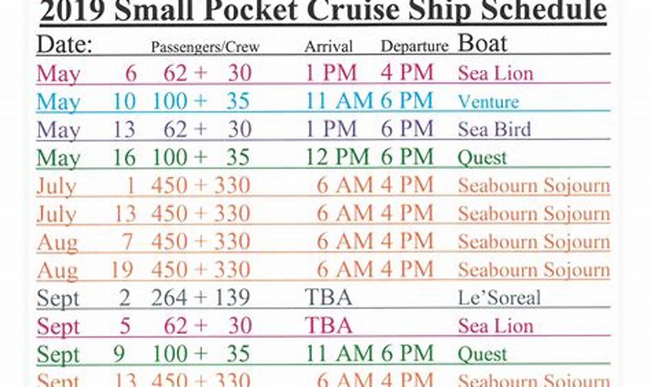 Cruise Ship Schedule Seattle 2024