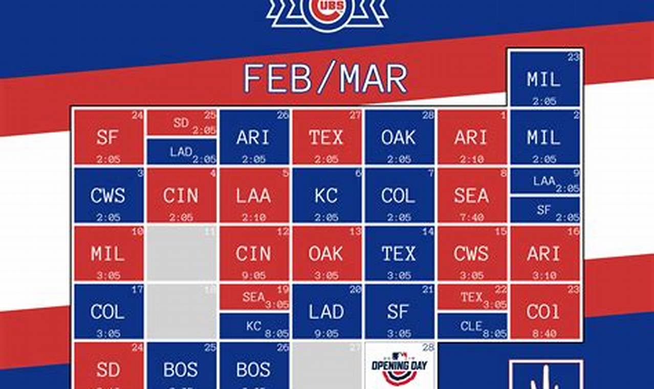 Cubs Spring Training Schedule 2024: Get Ready for a Winning Season!