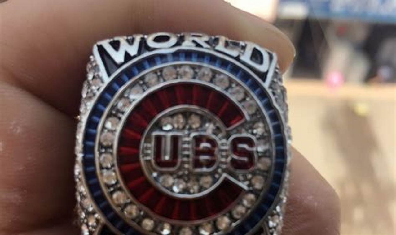 Cubs World Series Ring Cost