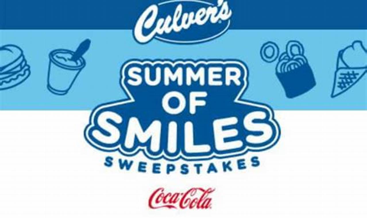 Culver's Summer Of Smiles 2024