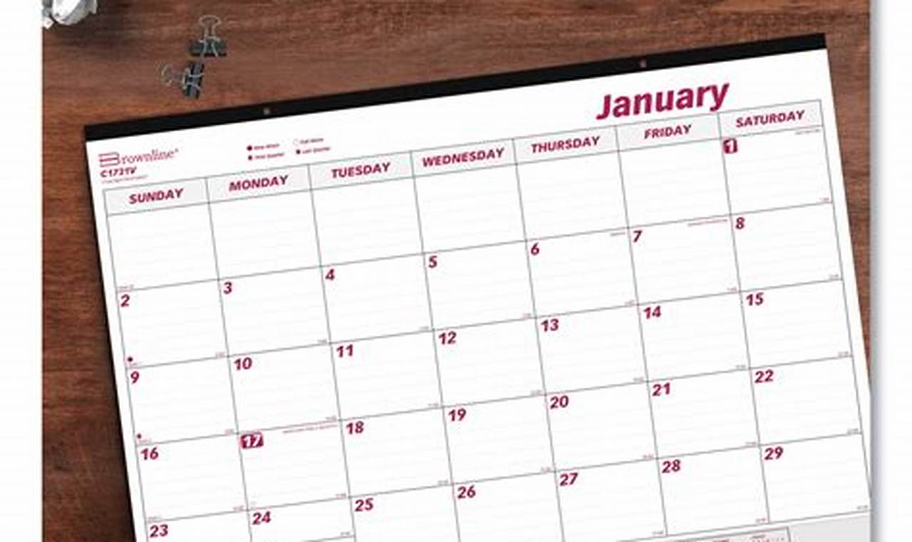 Custom Desk Pad Calendar 2024 Printable