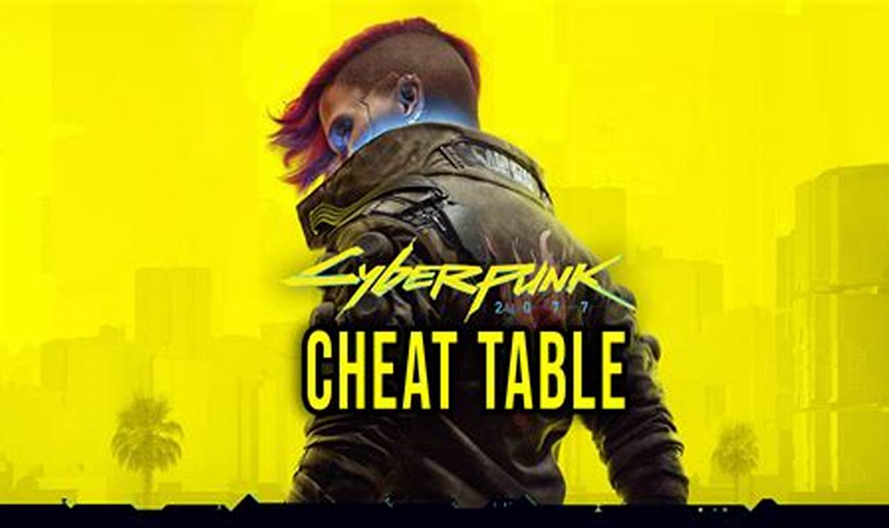 Cyberpunk 2077 Cheat Table 2024