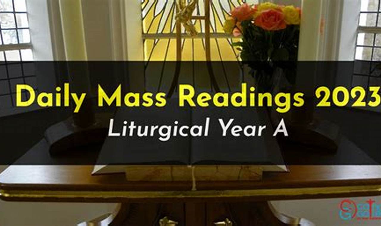 Daily Mass Readings And Meditations 2024