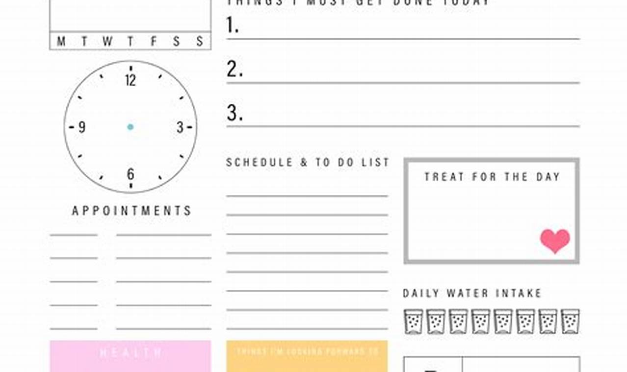 Unlock Your Productivity Potential: Discover the Power of Daily Agenda Templates