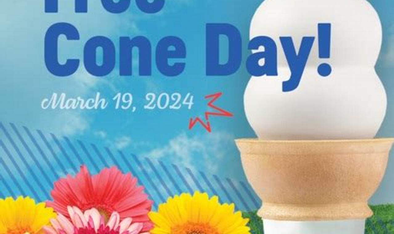 Dairy Queen Free Cone Day 2024 Time Card