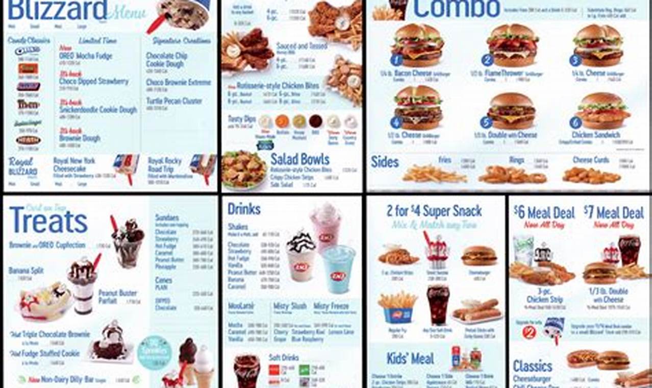 Dairy Queen Menu And Prices Today