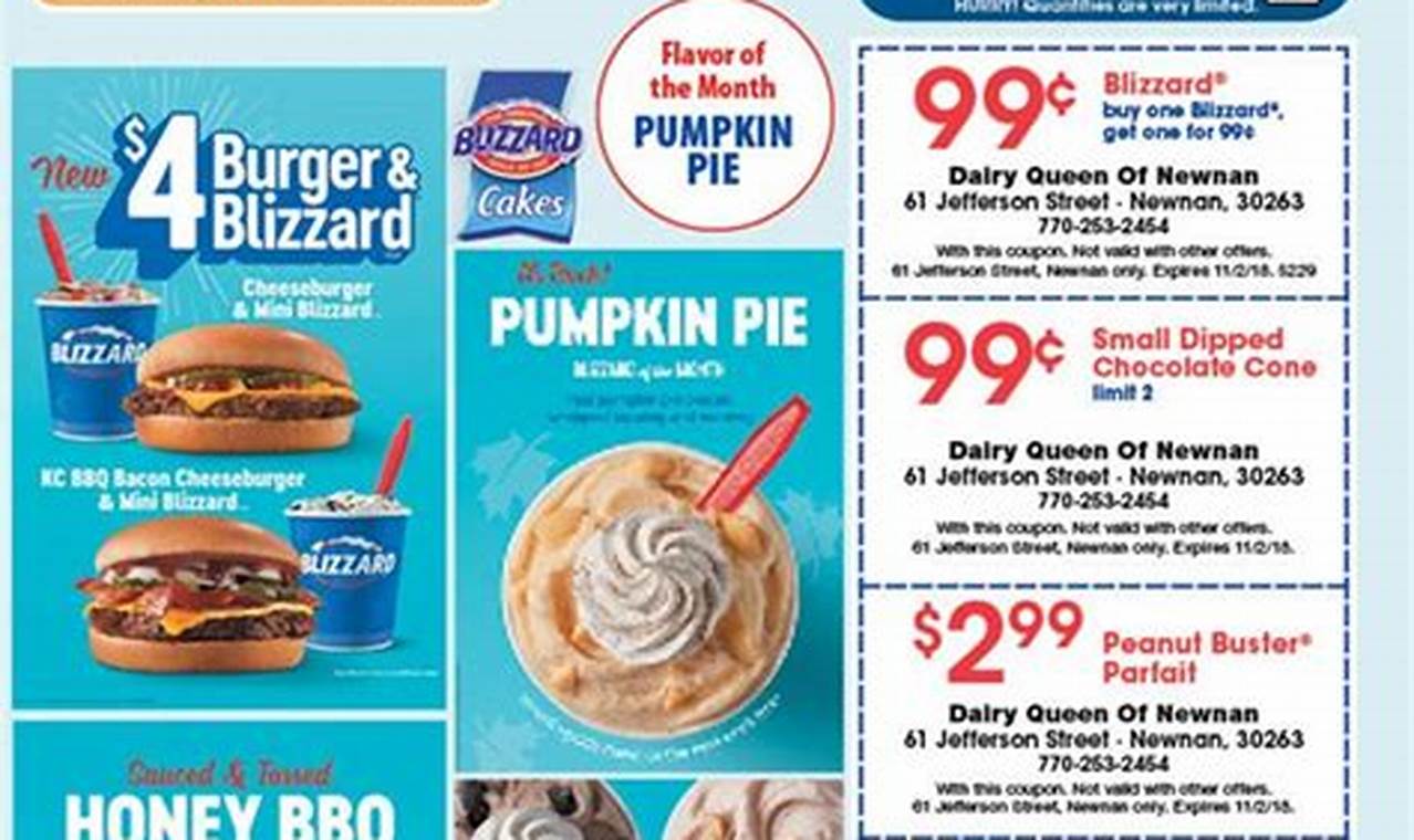 Dairy Queen Printable Coupons 2024