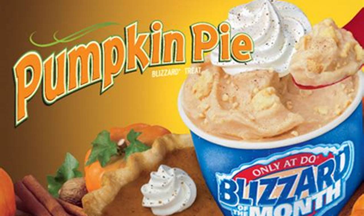 Dairy Queen Pumpkin Pie Blizzard 2024