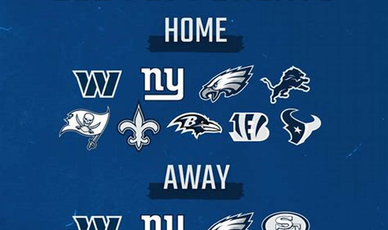 Dallas Cowboys 2024 Home Opponents