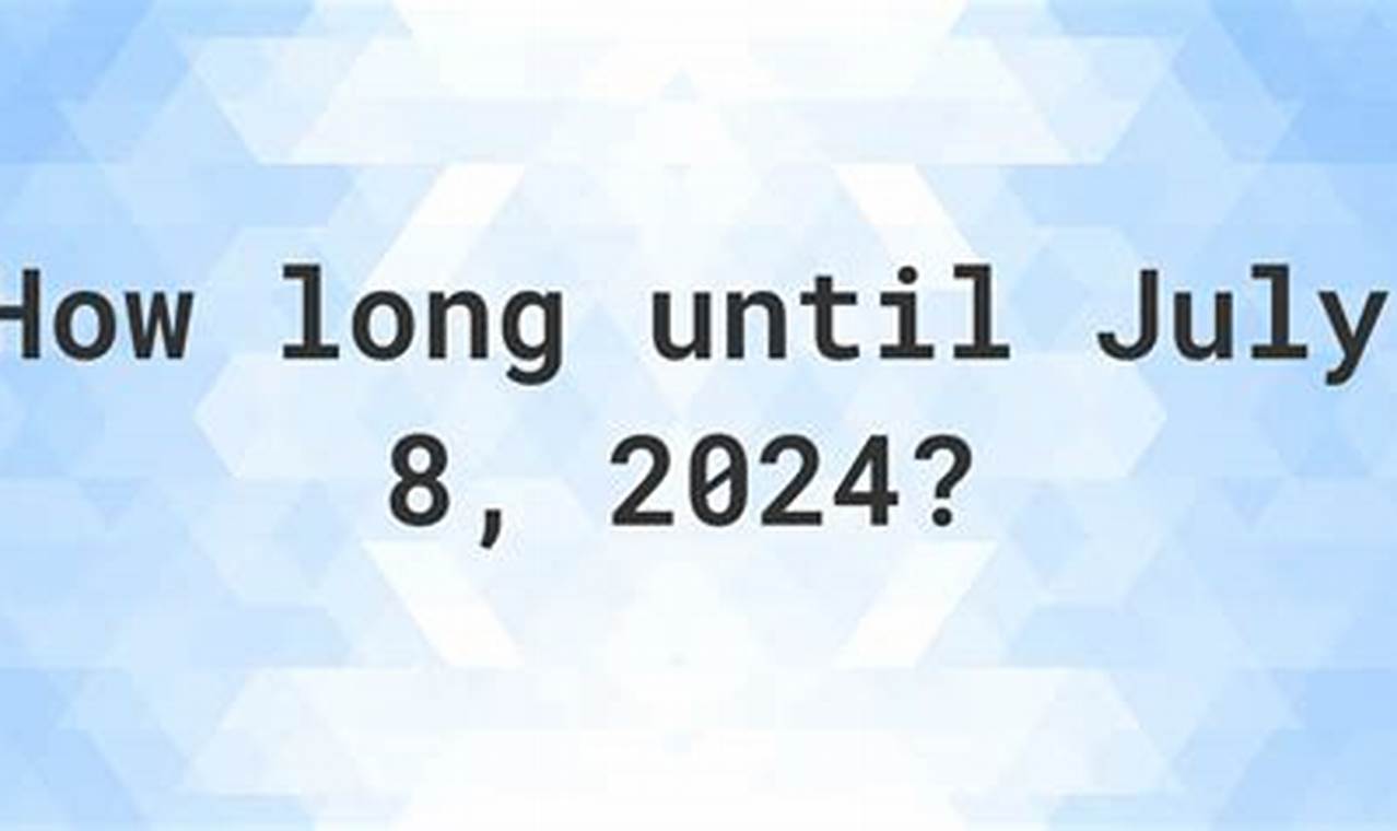 Days Until July 8 2024