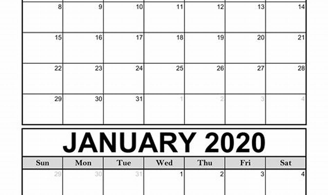 Dec January Calendar
