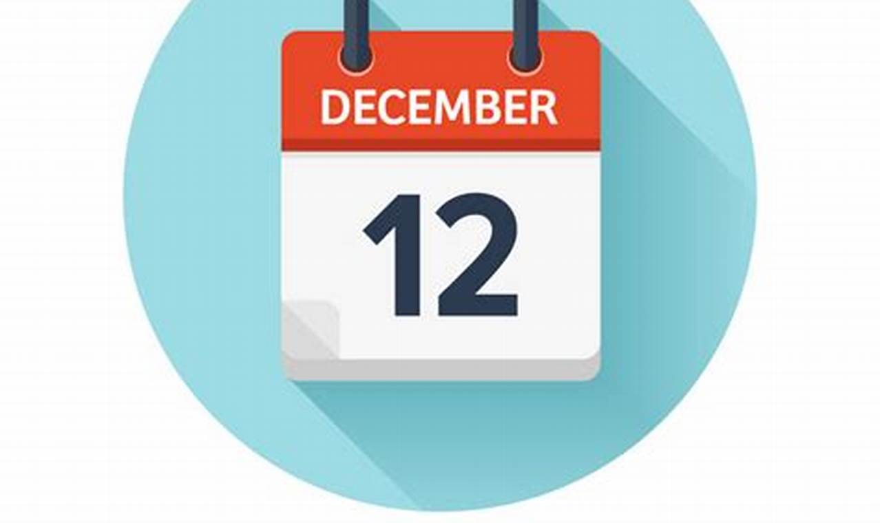 December 12 Calendar