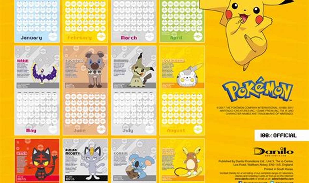 December 2024 Calendar Pokemon Go