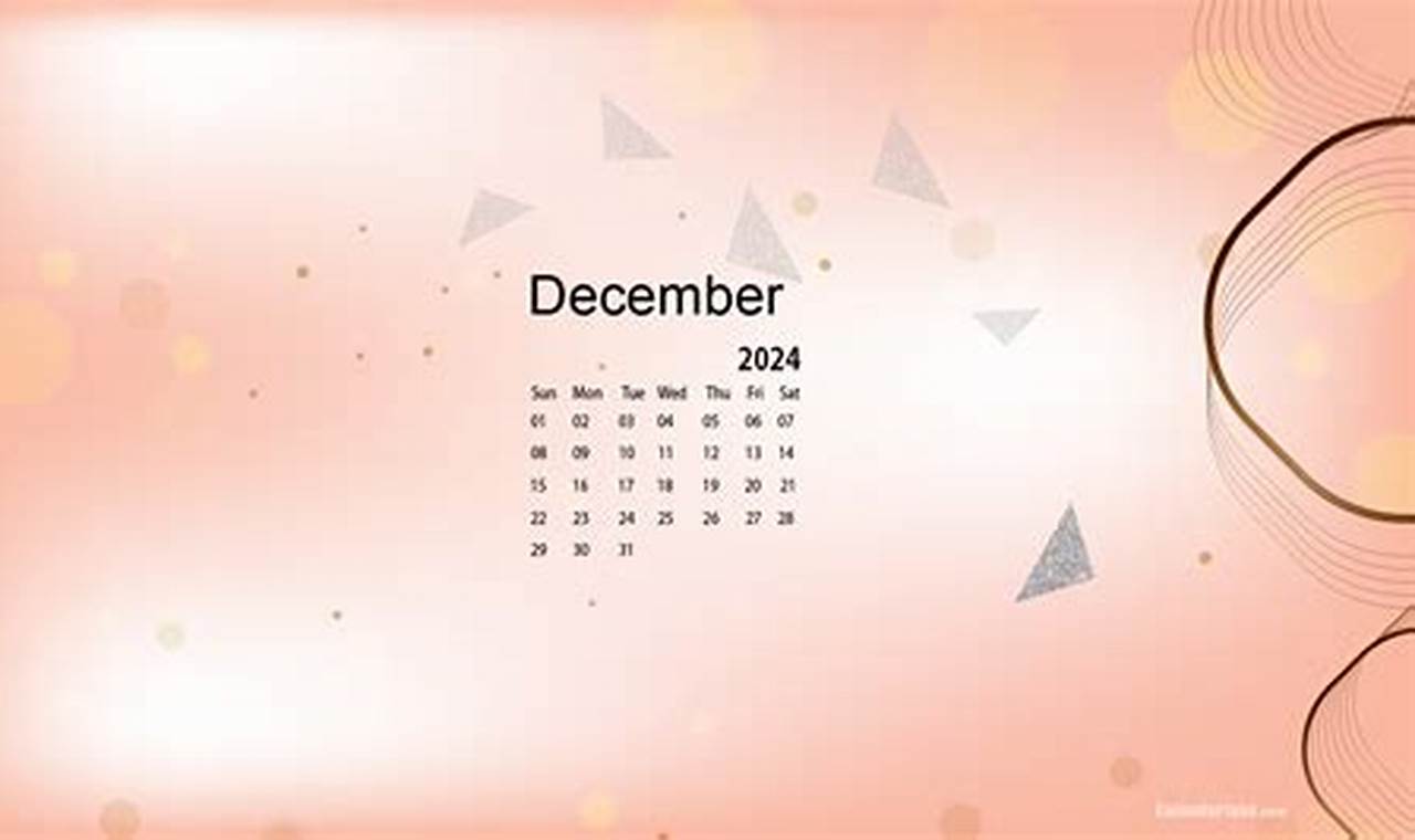 December 2024 Calendar Wallpaper 2021