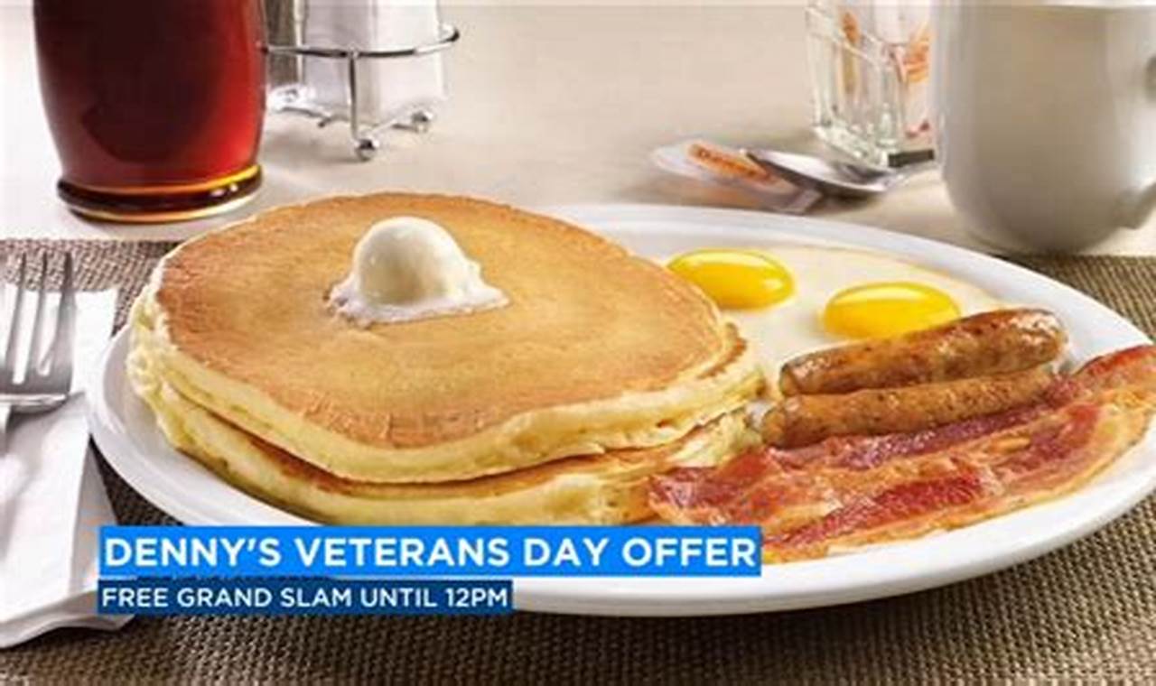 Denny's Veterans Day Meal 2024