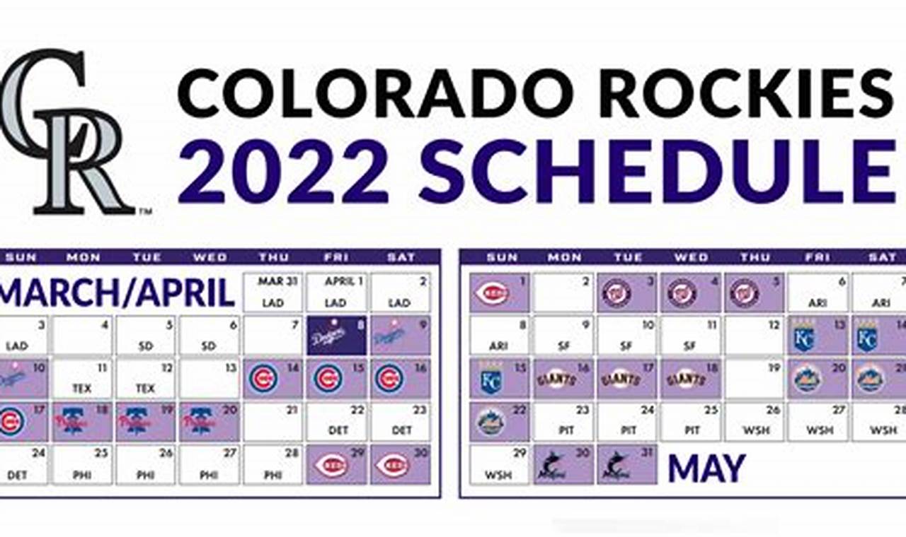 Denver Rockies 2024 Schedule