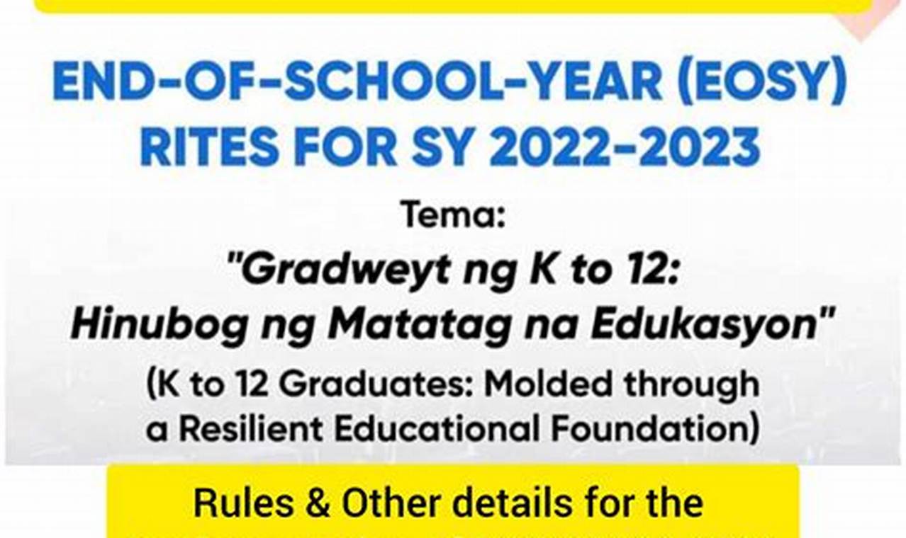 Deped End Of School Year 2024