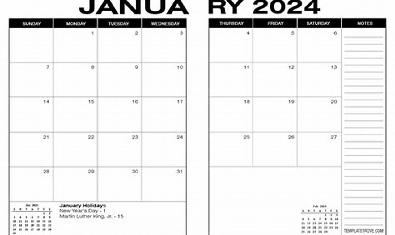 Desk Calendar 2024 Daily
