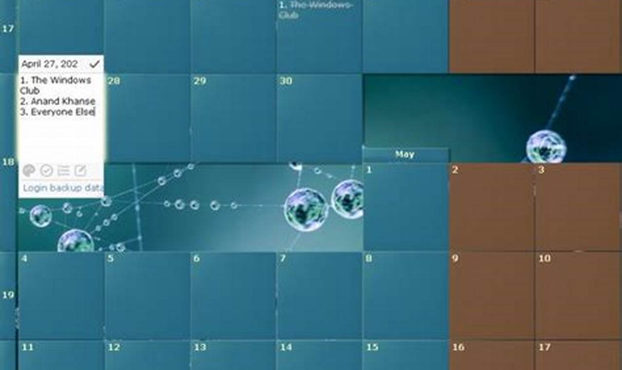 Desktop Calendar For Windows 10