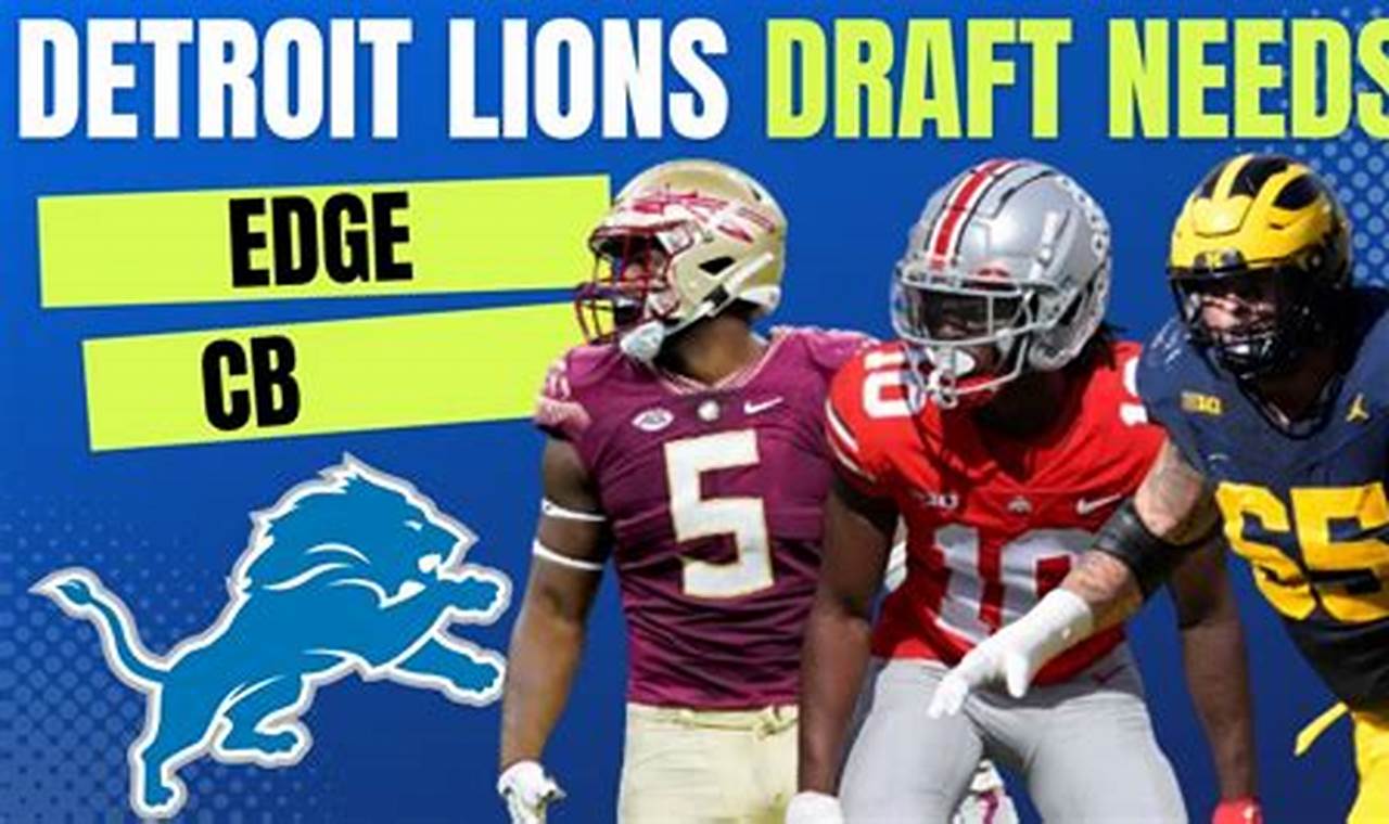 Detroit Lions Draft Needs 2024