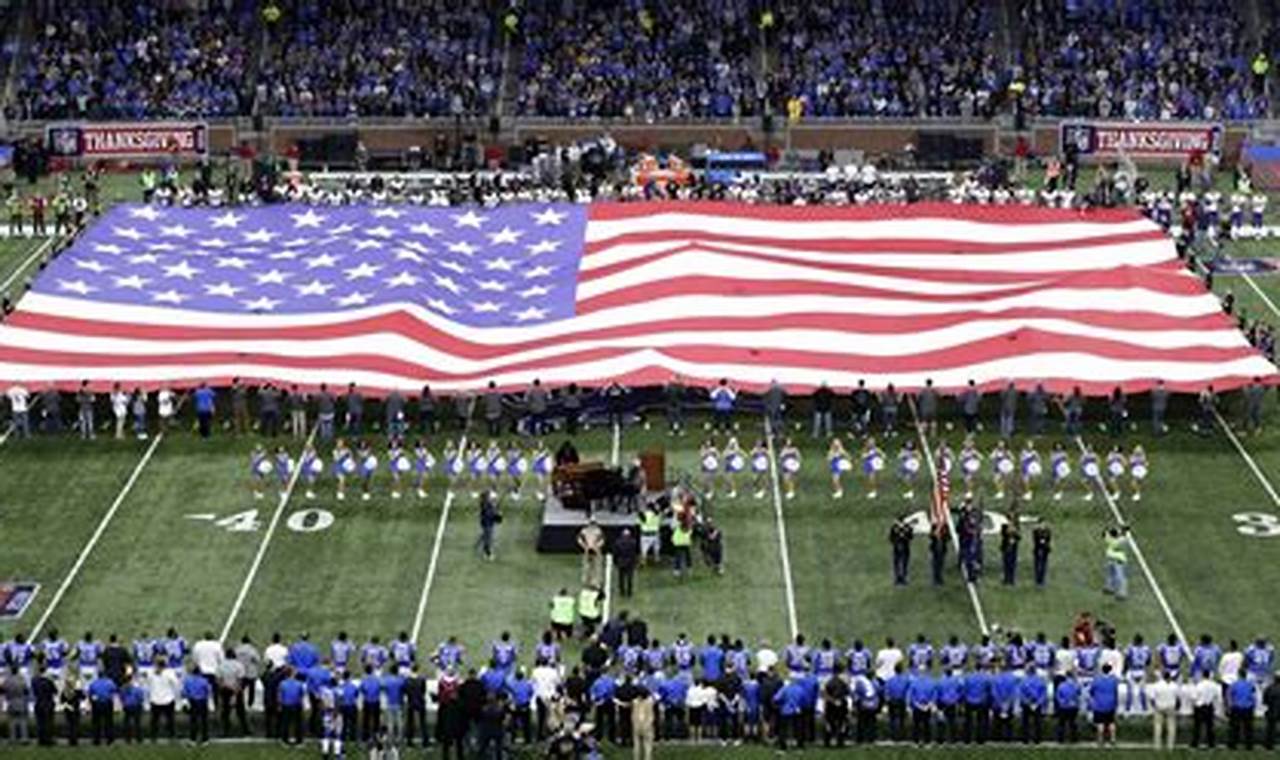 Detroit Lions National Anthem Today 2024