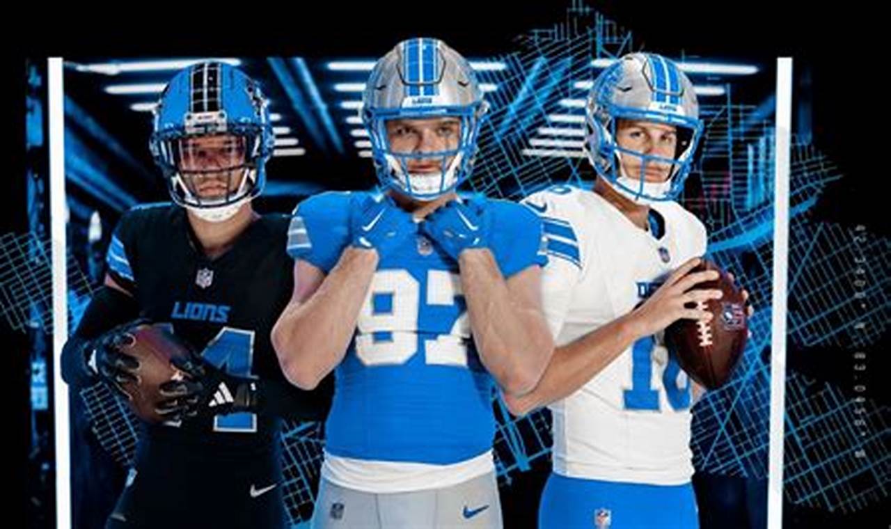 Detroit Lions Uniforms 2024