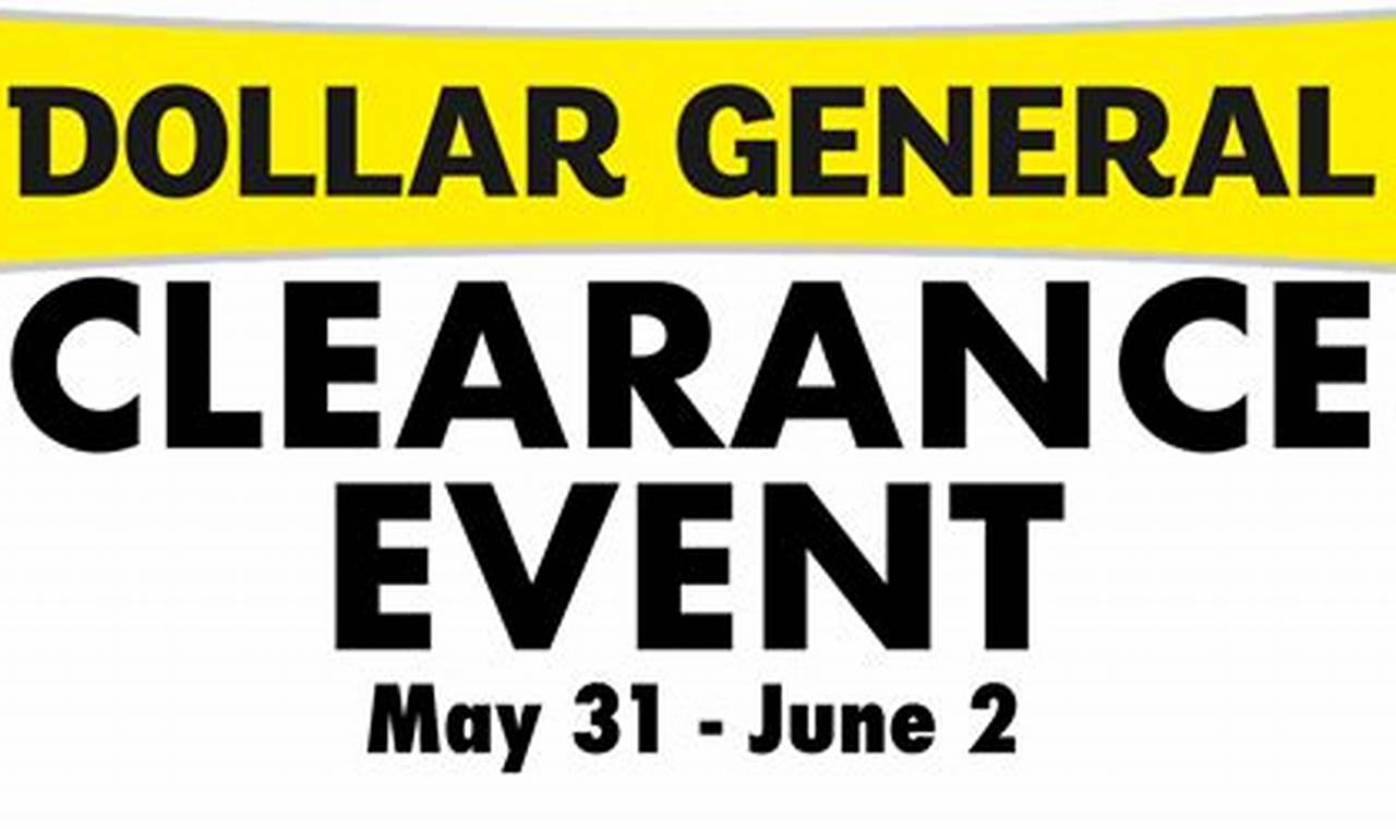 Dg Clearance Event 2024