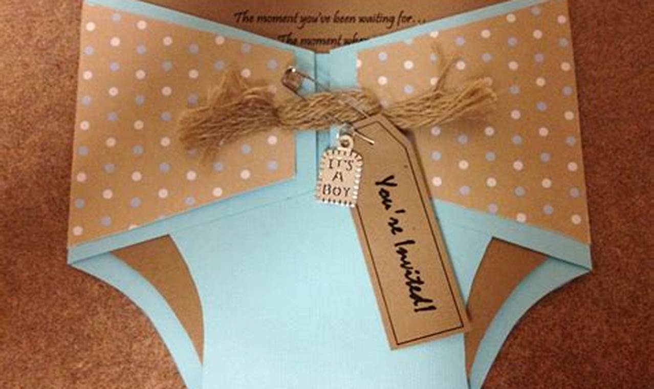 Unveiling the Magic of Diaper Shaped Baby Shower Invitations