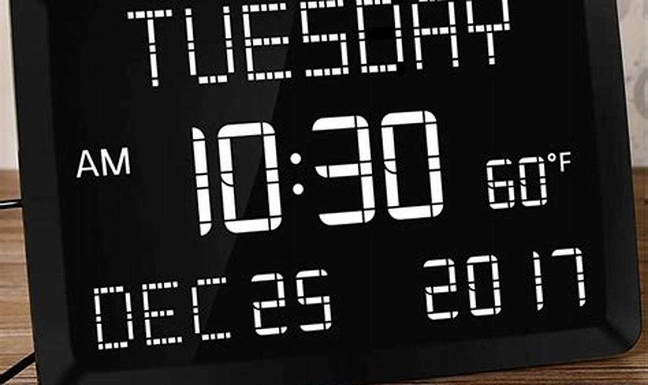 Digital Alarm Clock Calendar