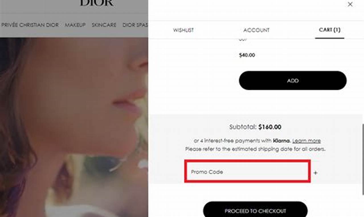 Dior Beauty Promo Codes 2024