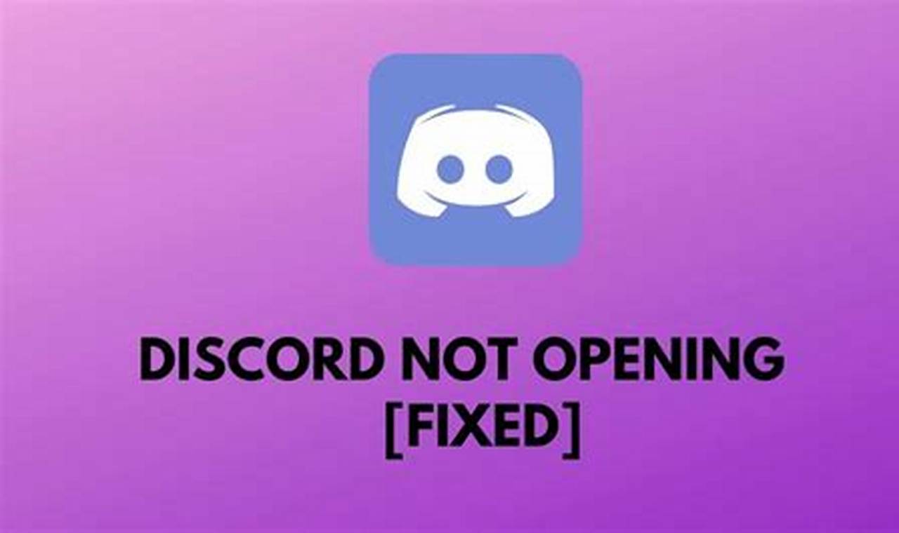Discord Not Opening March 2024