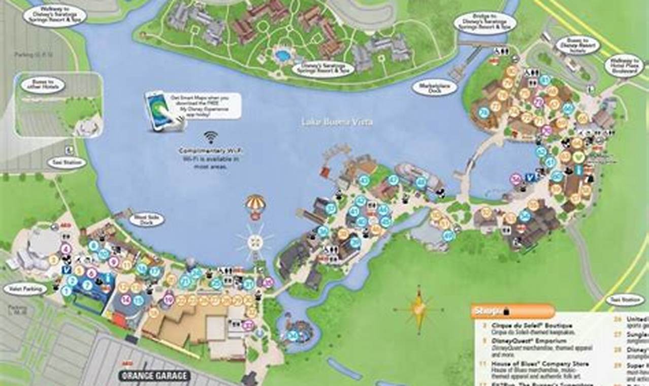 Disney Springs Map 2024