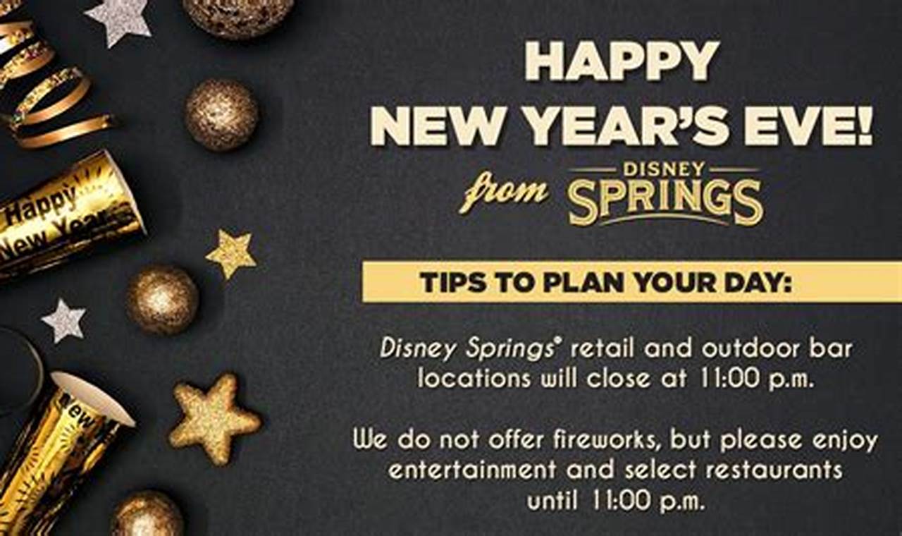 Disney Springs New Year's Eve 2024