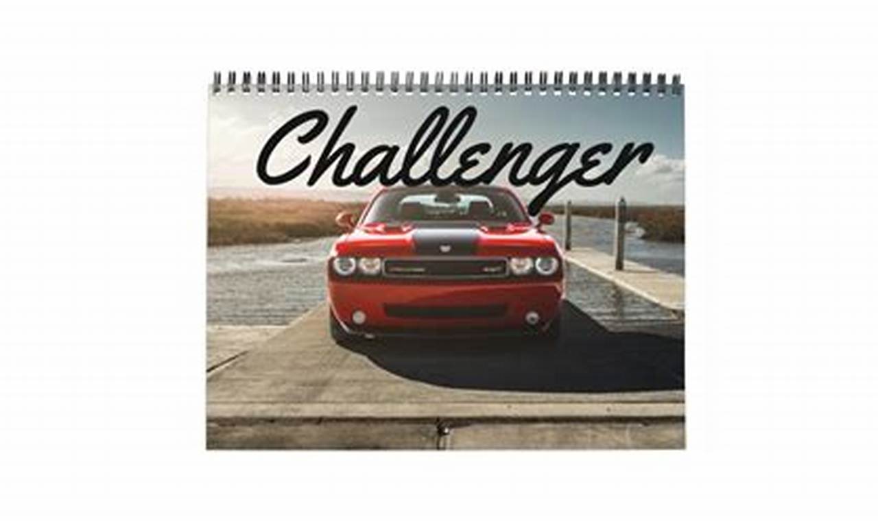 Dodge Challenger Calendar 2024