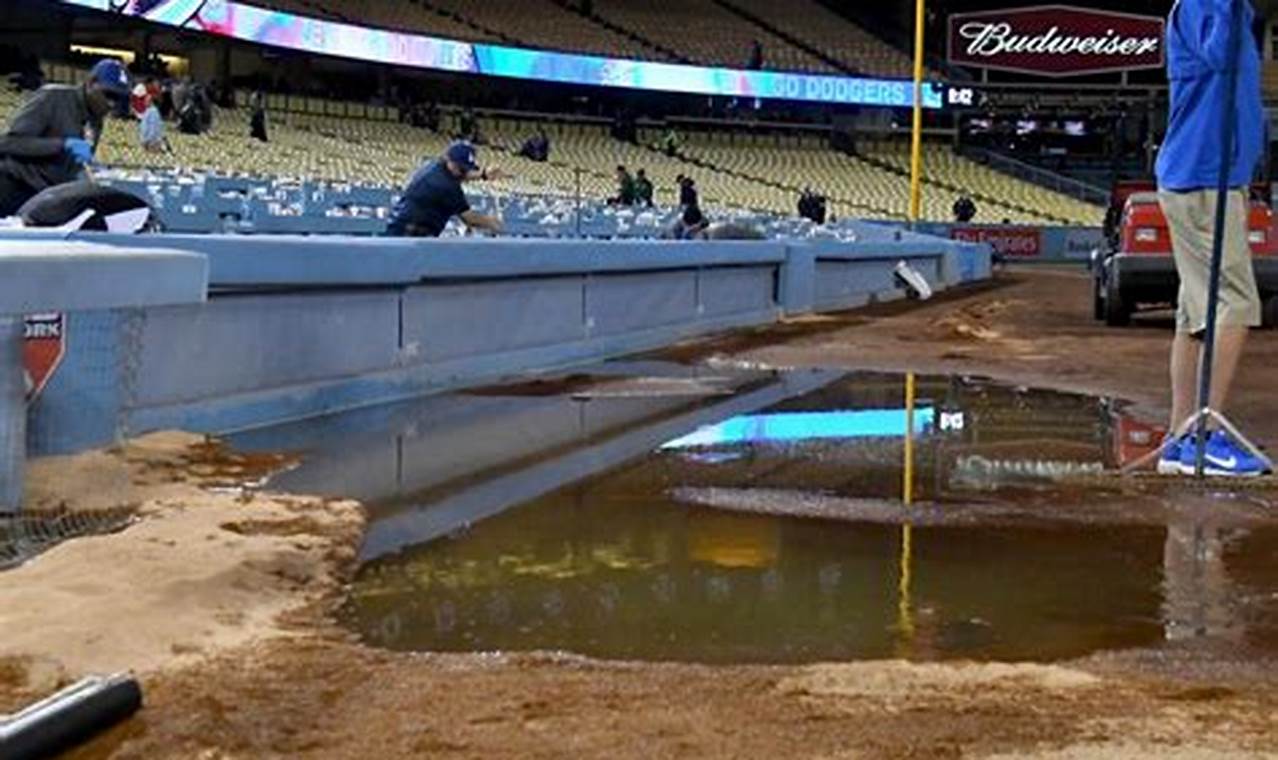 Dodger Stadium Flooded 2024
