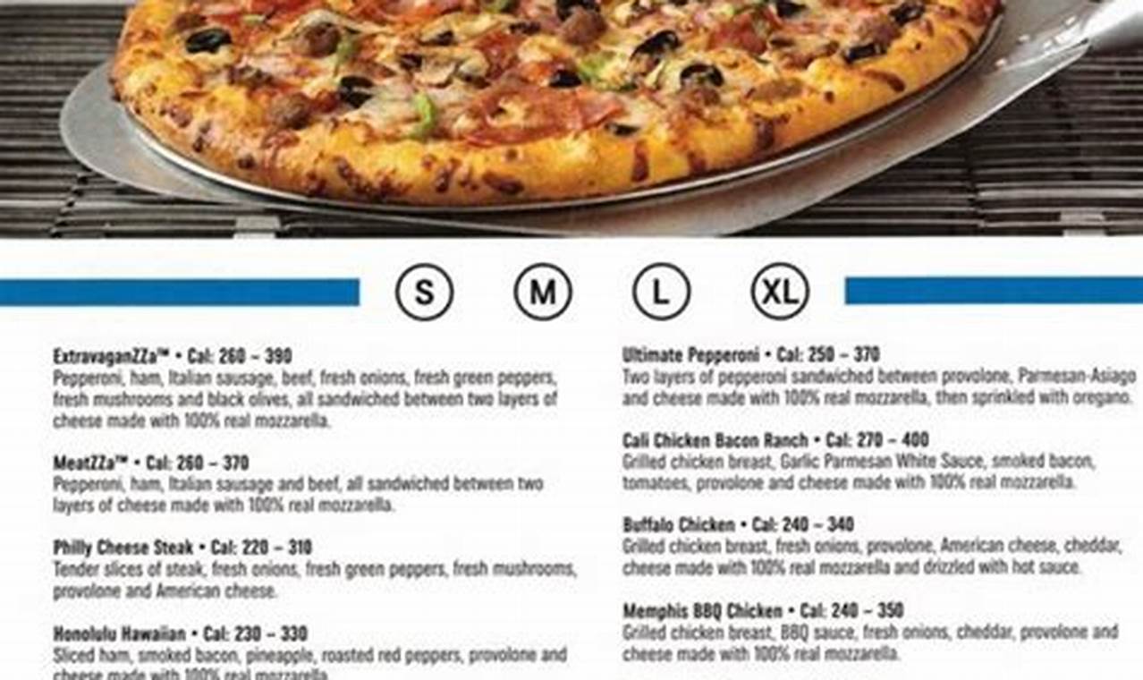 Domino'S Pizza Menu Prices 2024 July