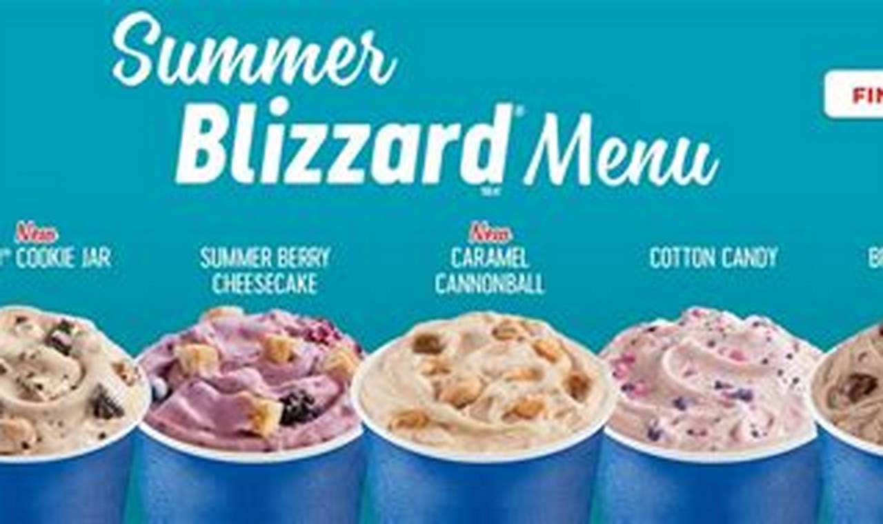 Dq Blizzard Flavors List 2024
