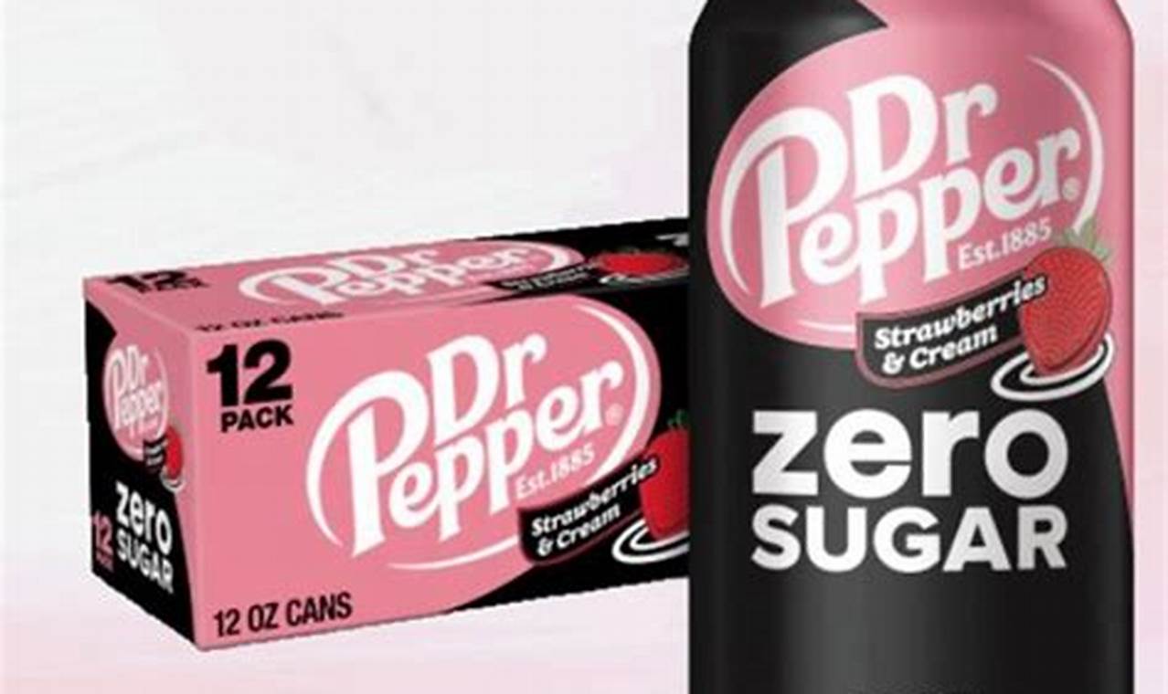 Dr Pepper Strawberries And Cream Zero Sugar