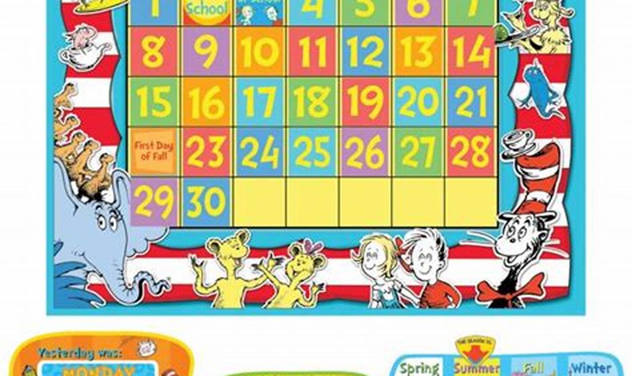 Dr Seuss 16 Month Calendar 2024