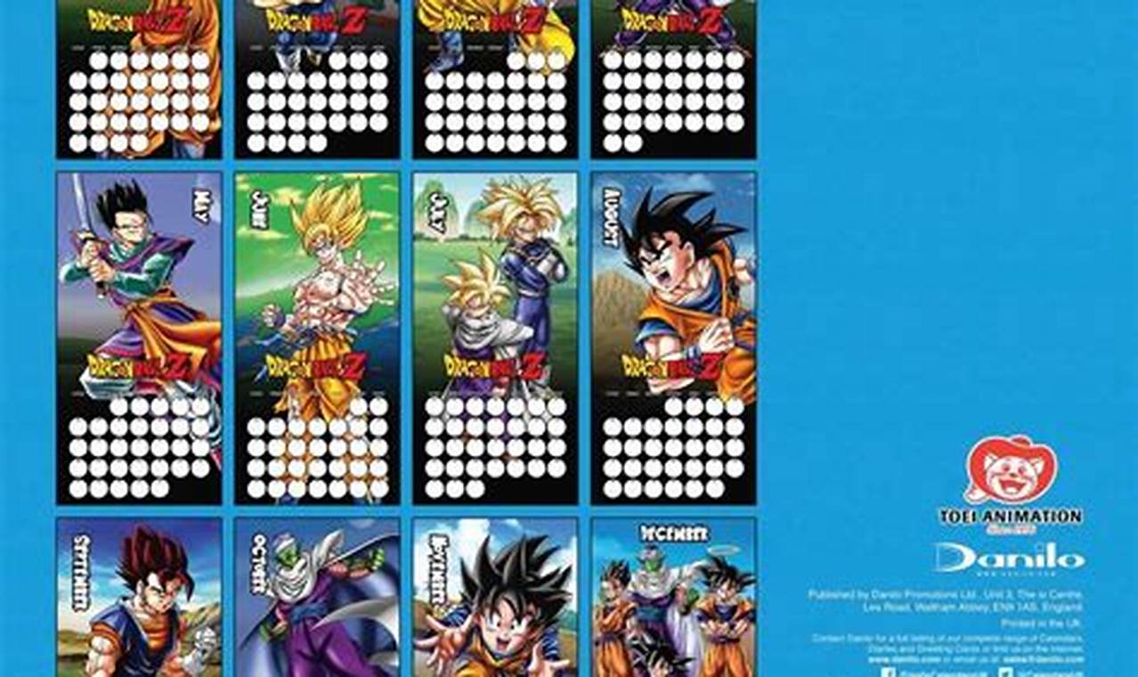 Dragon Ball Super 2024 Calendar Google Drive