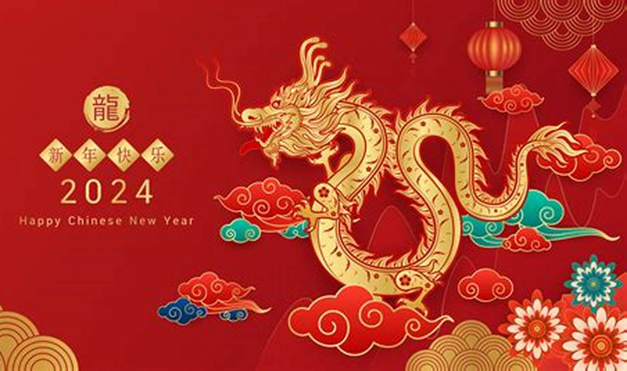 Dragon Lunar New Year 2024 Wallpaper