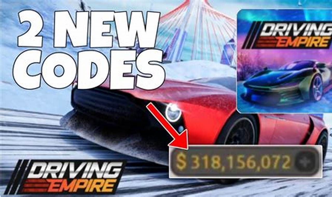 Driving Empire Codes 2024 January