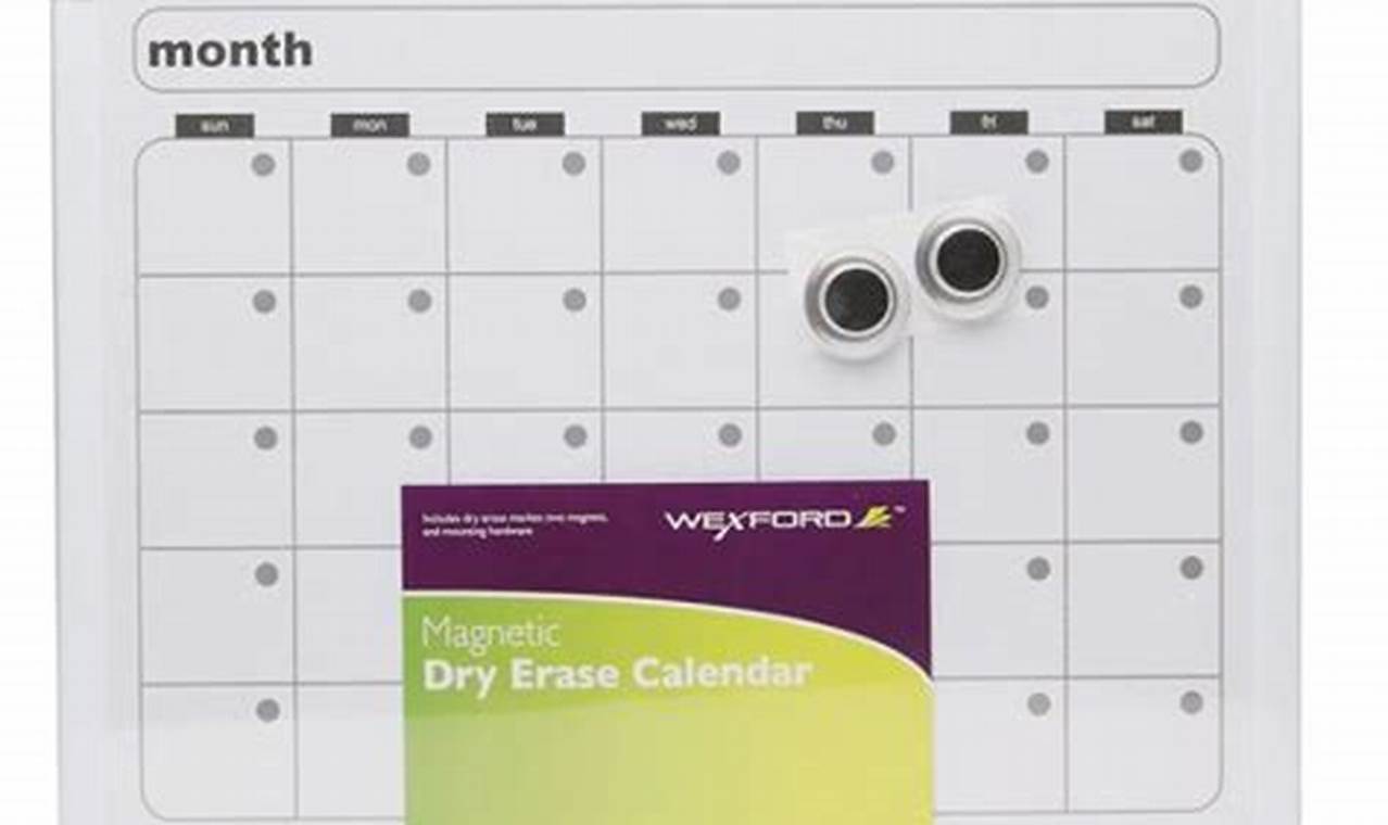 Dry Erase Calendar Canada
