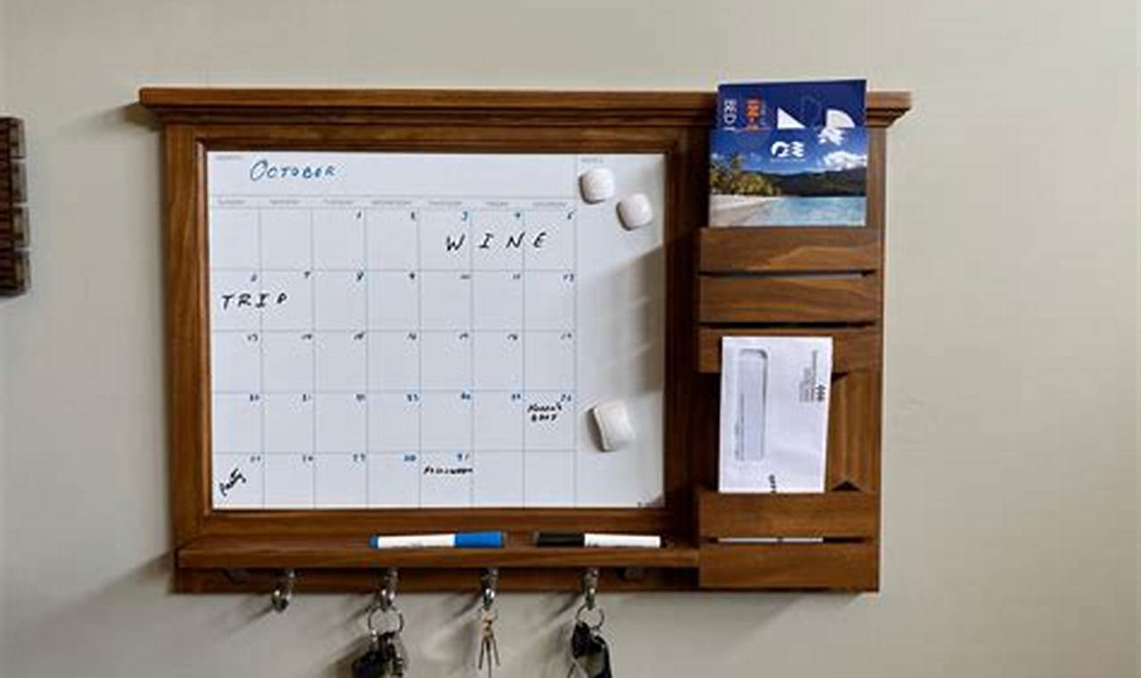 Dry Erase Calendar Organizer