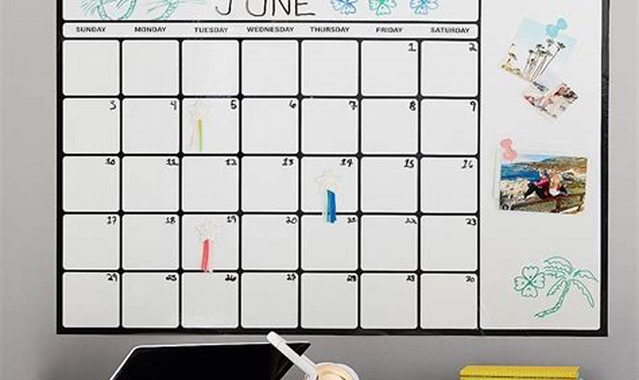 Dry Erase Classroom Calendar