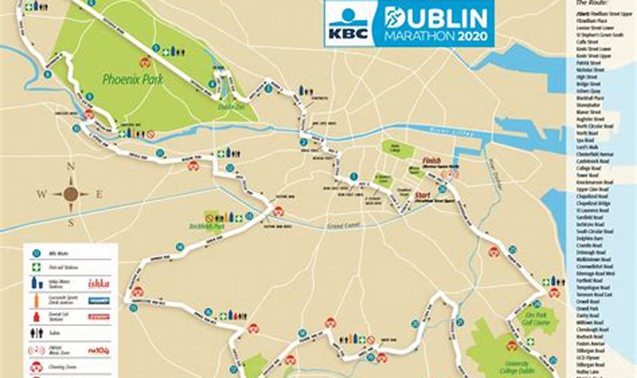 Dublin City Marathon 2024 Route