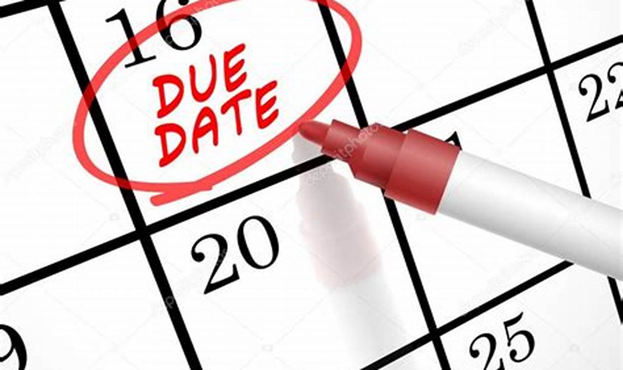 Due Dates Calendar