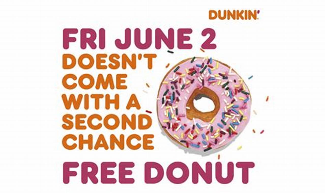 Dunkin Donuts Free Donut Day 2024