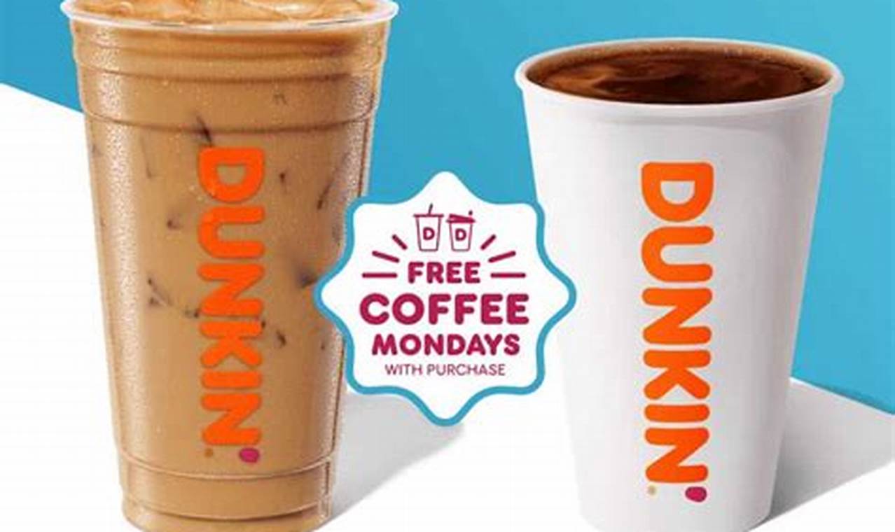 Dunkin Free Coffee Monday May 2024