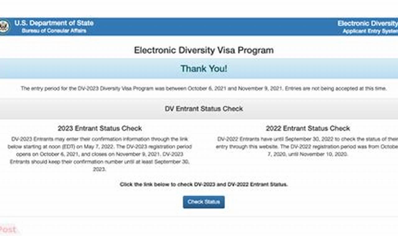 Dvlottery Status Check 2024